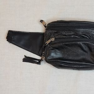 Faux leather belt bag
